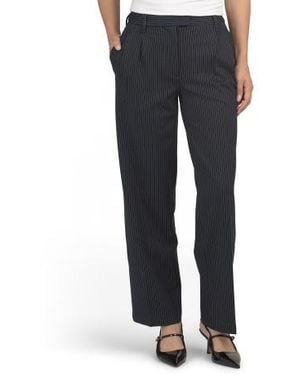 Marshalls Striped Pants With Banded Waist For - Blue
