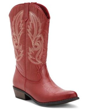 Marshalls Gaucho Western Boots For - Red