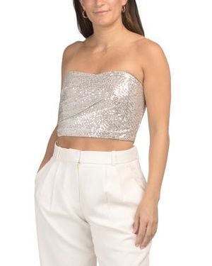 Marshalls Lacie Sequin Top For - White