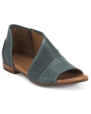 Marshalls Leather Ida Comfort Wedge Sandals For - Red