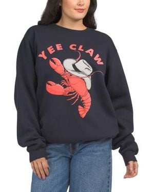 Marshalls Yee Claw Crew Neck Sweatshirt For - Blue