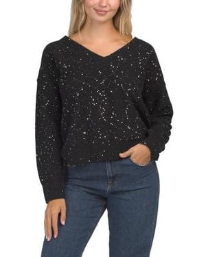 Marshalls Wool Blend Francis V-Neck Sweater For - Black