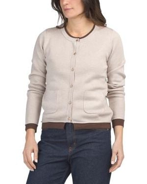 Marshalls Button Front Twofer Sweater Jacket For - Gray