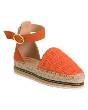 Marshalls Suede Espadrille Sandals For - Orange