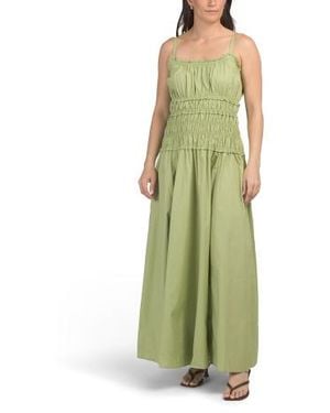Marshalls Sleeveless Dropped Waist Maxi Dress For - Green