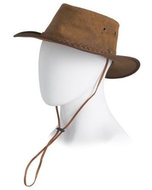 Marshalls Leather Crazy Horse Braided Western Hat For - White