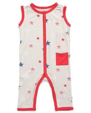 Marshalls Infants Sleeveless Printed Romper - Red