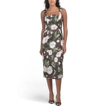Marshalls Sleeveless Floral Midi Dress For - Black