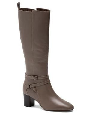 Marshalls Leather Eleanor Belted High Shaft Boots For - Brown