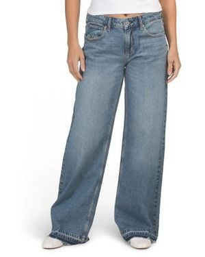Marshalls Baggy Wide Leg Jeans For - Blue