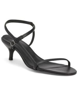 Marshalls Leather Heeled Sandals For - Black