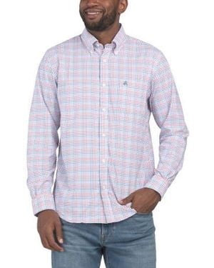 Marshalls Performance Button Down Shirt For - Blue
