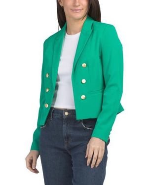 Marshalls Cropped Fully Lined Nolita Blazer For - Green