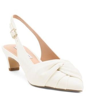 Marshalls Ainee Slingback Kitten Heels For - White