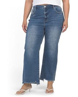 Marshalls Plus High Rise Ankle Relaxed Fit Jeans For - Blue