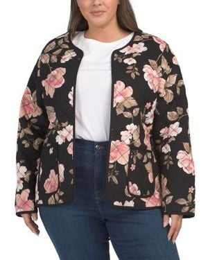 Marshalls Plus Reversible Quilted Jacket For - Black