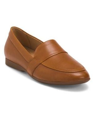Marshalls Leather Linden Comfort Flats For - Brown