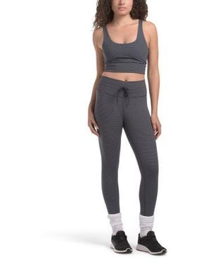 Marshalls 2Pc Striped Sports Bra And Leggings Set For - Blue