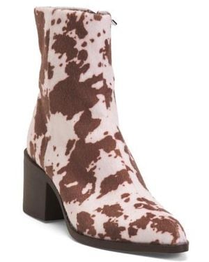 Marshalls Cow Print Boots For - Brown