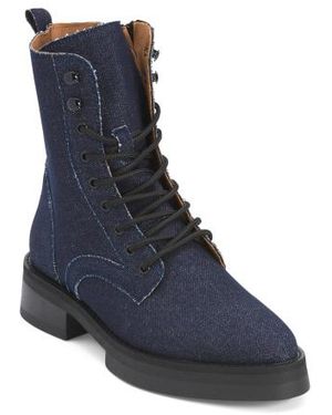 Marshalls Combat Lace Up Booties For - Blue