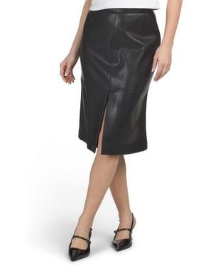 Marshalls Skirt With Front Slit For - Black