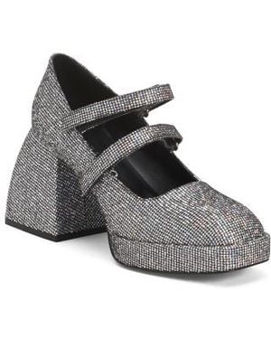 Marshalls Leather Bulla Babies Platform Pumps For - Gray