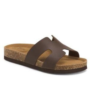 Marshalls Leather Eartha Sandals For - Brown