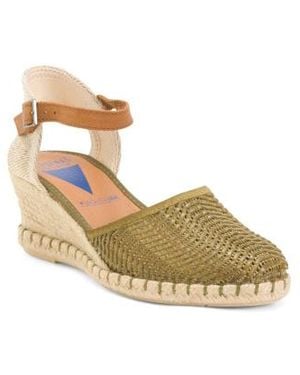 Marshalls Ankle Strap Wedge Espadrille Pumps For - Metallic