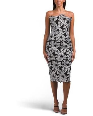 Marshalls Strapless Lace Midi Dress For - Multicolor