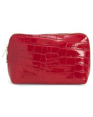 Marshalls Leather Big Dome Pochette Pouch For - Red