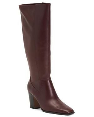 Marshalls Leather Jonie Wide Calf High Shaft Boots For - Brown