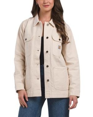 Marshalls Iconic Duck Chore Coat For - Natural