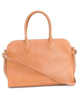 Marshalls Leather Side Gusset Satchel For - Orange