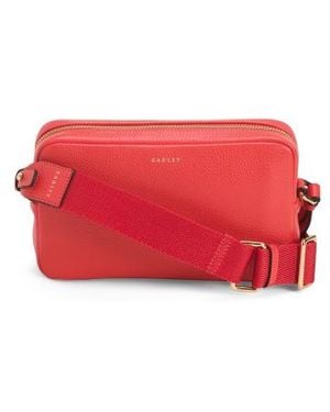 Marshalls Leather Tavistock Mini Zip Around Crossbody For - Red