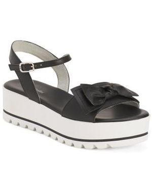 Marshalls Leather Sandals For - Metallic