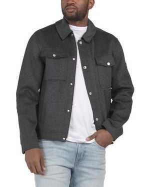 Marshalls Wool And Cashmere Blend Jacque Jacket For - Gray