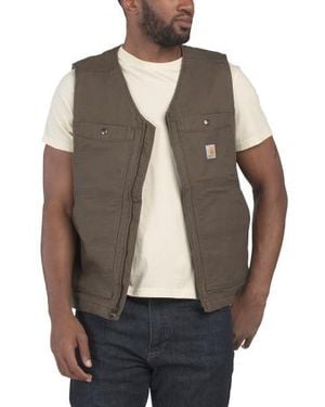 Marshalls Montana Duck Vest For - Brown