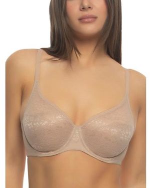 Marshalls Full Figure Prima Lace Bra For - Brown