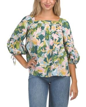 Marshalls Petite Square Neck Blouse For - Blue