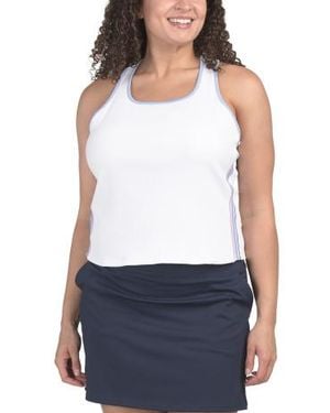 Marshalls Got The Blues Ribbed Tank For - White