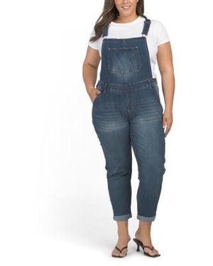 Marshalls Plus Denim Overalls For - Blue