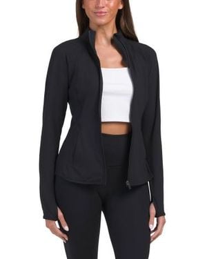Marshalls Lux Rebel Flared Bottom Full Zip Jacket With Back Vent For - Black
