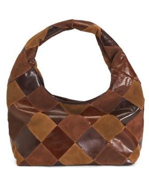Marshalls Suede And Leather Pieces Train Hobo For - Brown