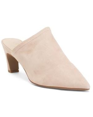 Marshalls Suede Frances Heeled Mules For - Natural