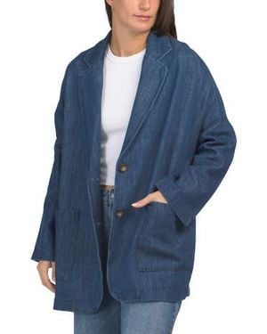 Marshalls Loose Fit Unstructured Blazer For - Blue