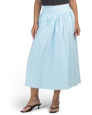 Marshalls Basque Waist Maxi Skirt For - Blue