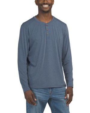 Marshalls Seabreeze Henley Top For - Blue