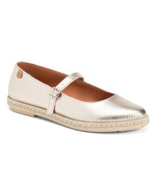Marshalls Leather Espadrille Mary Janes For - White