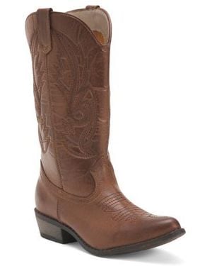 Marshalls Gaucho Western Boots For - Brown