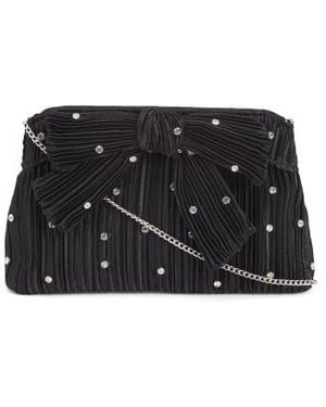 Marshalls Rhinestone Bow Clutch For - Black